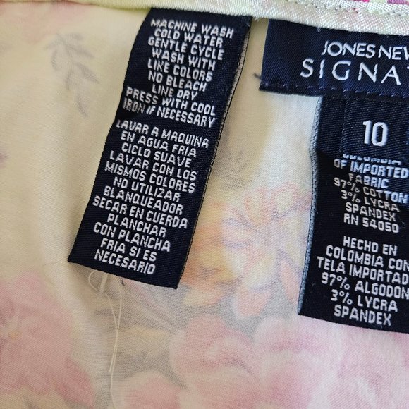 Jones New York floral skrt Sz 10 - Picture 5 of 9